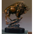 Buffalo Beauty Award. 12"h x 10"w. Copper Finish Resin.